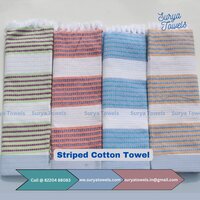 Striped Cotton Towels 30 x 60 180 g