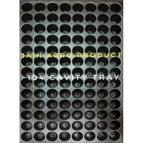 104 Cavity Black Seedling Tray