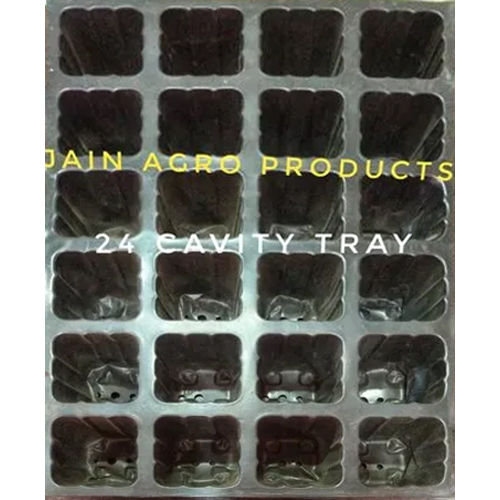 24 Cavity Black Seedling Tray