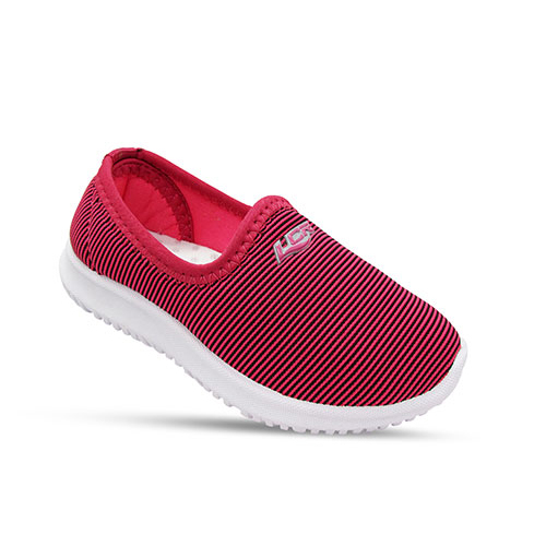 Kids Pink Sport Shoes - Mesh Material, Various Sizes, Red | Slip-On, Breathable, Lightweight, Durable, Stylish