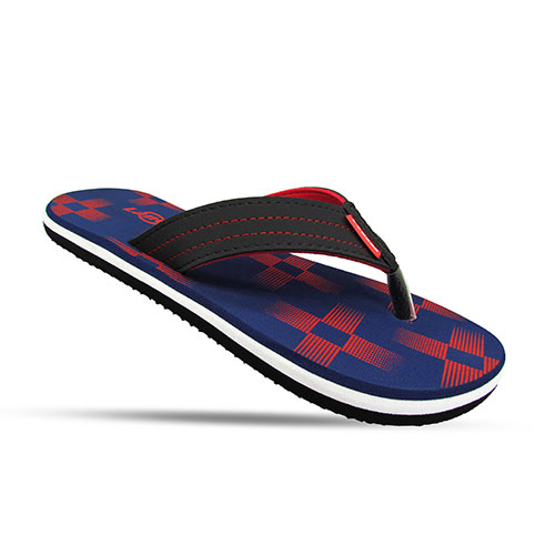 Mens Casual Chappal - Rubber, Size 8-11, Blue | Comfortable Slip-On, Durable Flat Sole, Summer Wear