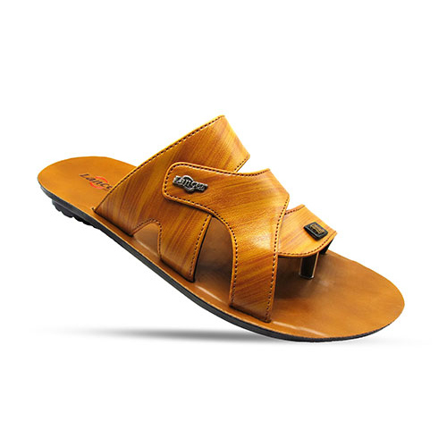 Mens Brown Color Chappal - Leather, Varied Size, Brown Color | Slip-On, Comfortable, Stylish, Durable, Breathable PU Sole
