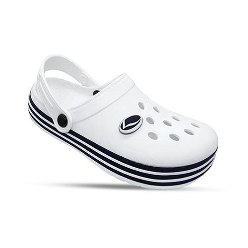 Mens Classic White Color Clogs - Rubber, Size 8-12 | Slip-On, Comfortable Fit, Durable, Easy Cleaning
