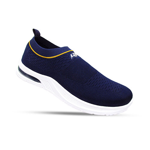 Navy Blue Mens Shoes - Fabric, Rubber Sole, Various Sizes | Stylish Design, Comfortable Fit, Non-Slip Grip