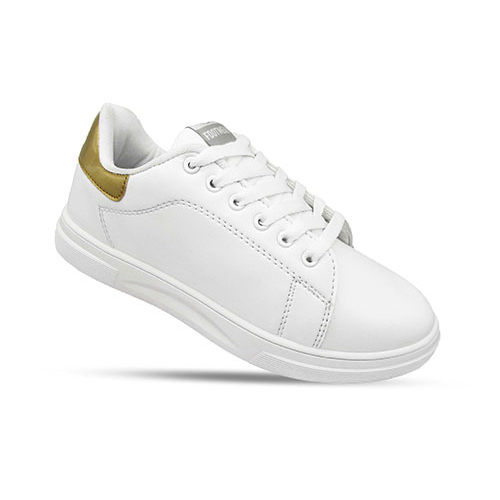 Women White and Golden Color Shoes