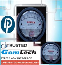 Gemtech Differential pressure Gauges by Range 0-30 Pascal