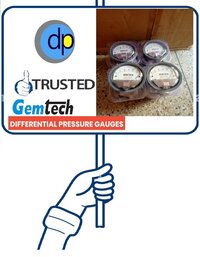 Gemtech Differential pressure Gauges by Range 6-0-6 mm