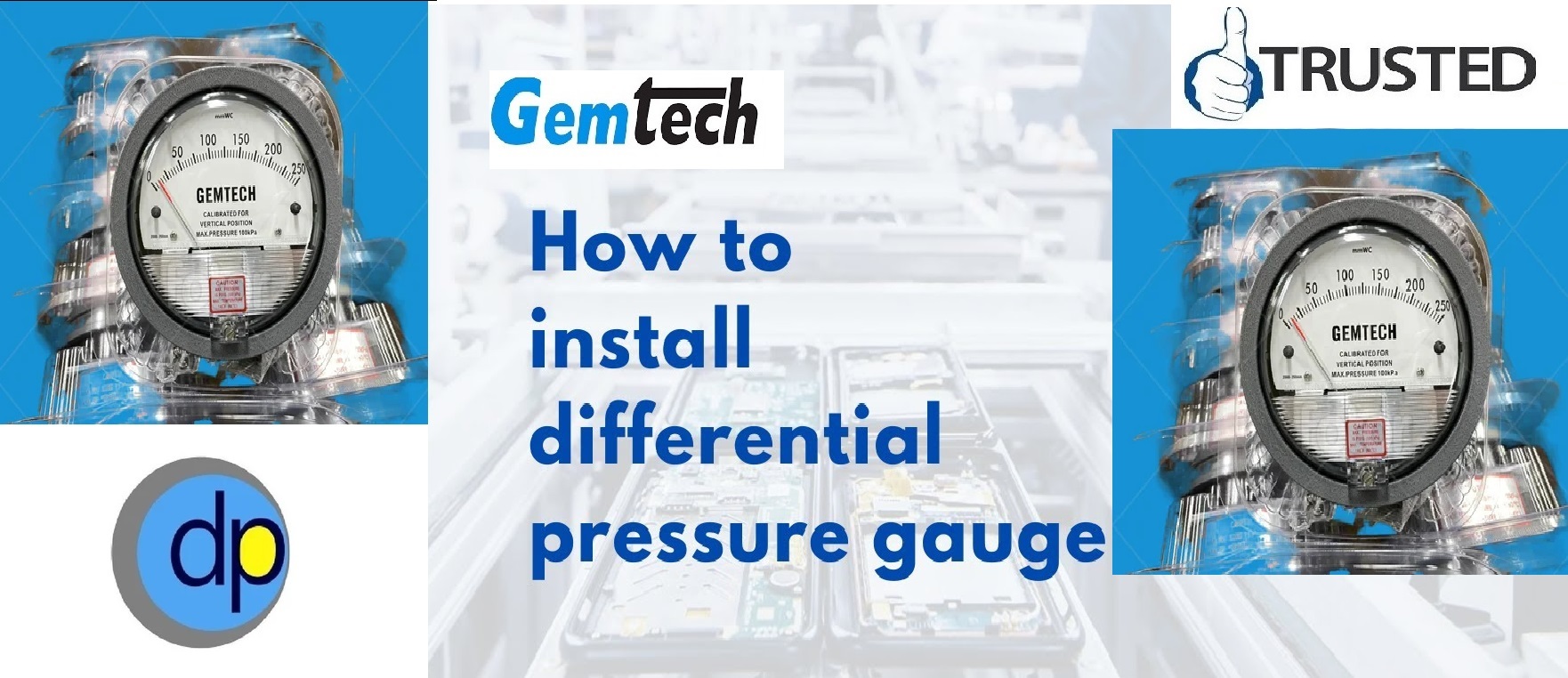 Gemtech Differential pressure Gauges by Range 0-60 Pascal