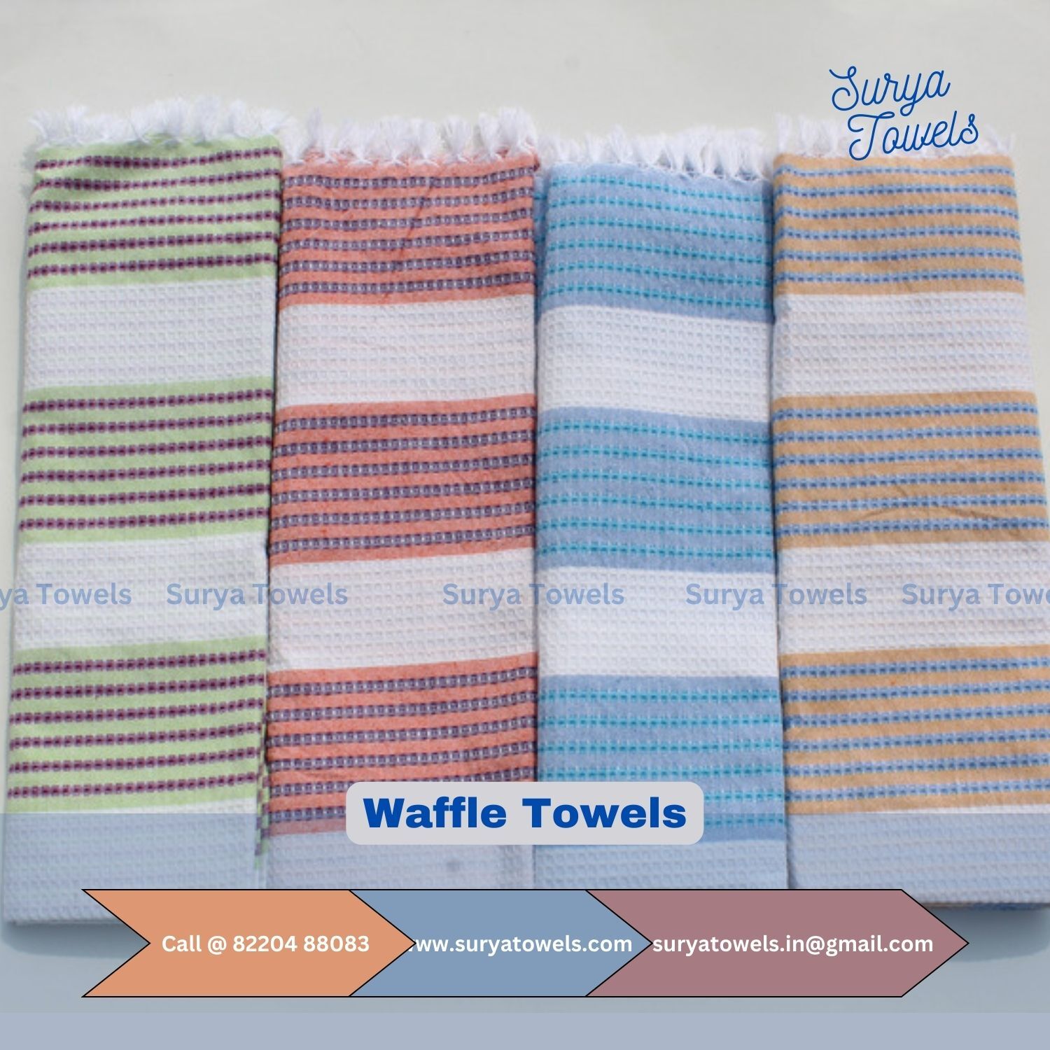 Cotton Waffle Towel 180g 30x60