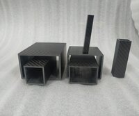 Right angle 3K twill matte carbon fiber square tubing large size graphite carbon fiber rectangular tube rod