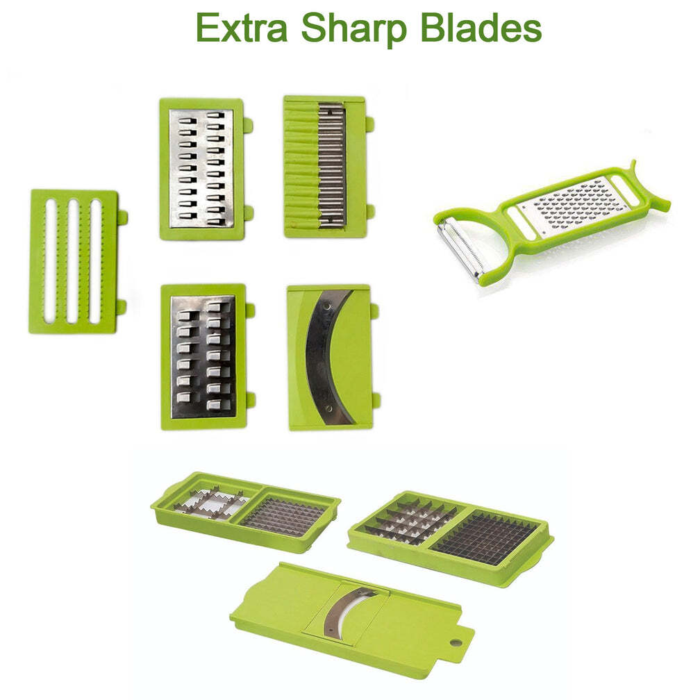 Plastic 13-in-1 Manual Vegetable Grater Chipser and Slicer (2489)