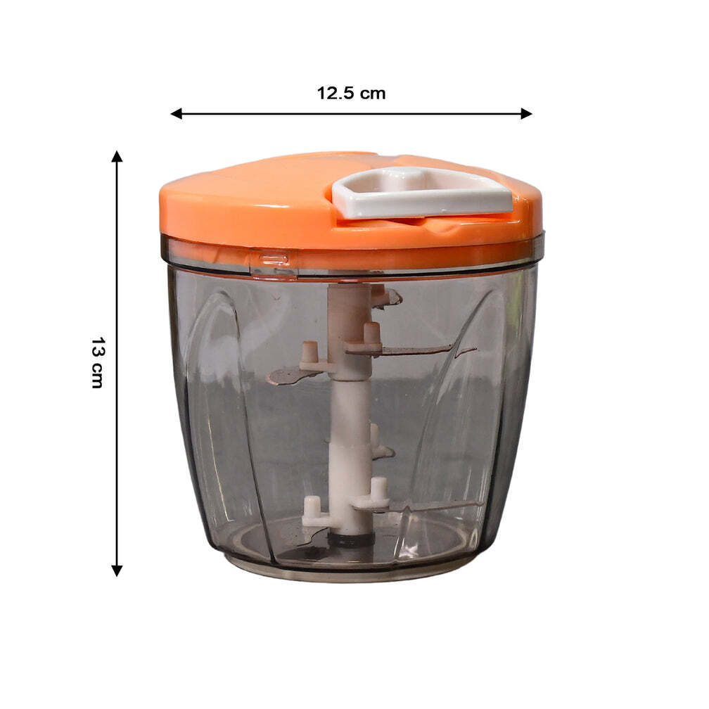6 BLADE 2IN1 MANUAL FOOD CHOPPER COMPACT and POWERFUL HAND HELD VEGETABLE CHOPPER (1000Ml) (2065)