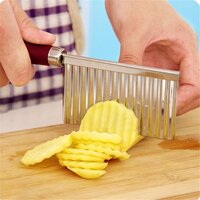 Stainless Steel Vegetable Salad Chopping Knife Crinkle Cutters (2007A)
