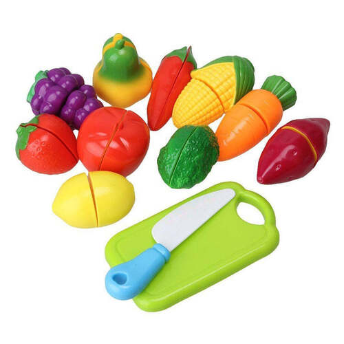 Plastic Fruits N Veggies Exclusive Collection of Realistic Sliceable Fruits (8037)