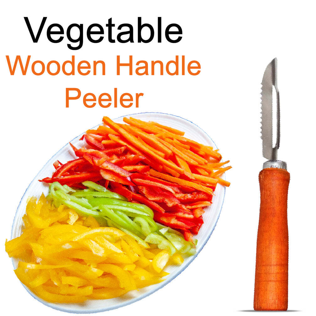 Wooden Handle and Stainless Steel Vegetable Peeler (2455)