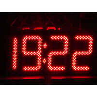 Ntp Digital Clock - Black Rectangular Design | 1-year Warranty, Modern Digital Display