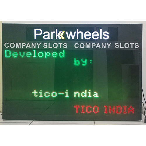 Parking Slots Allotment Display Application: Commercial