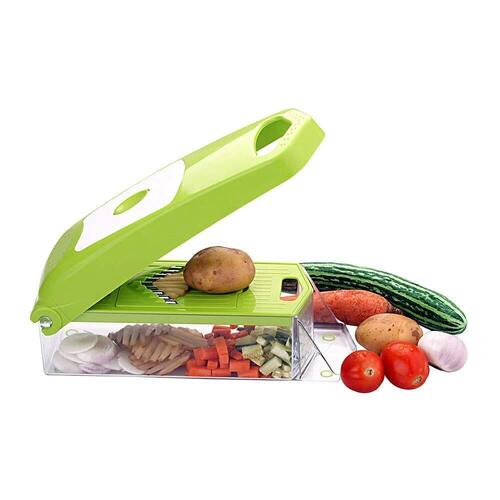 Vegetable Cutter Chopper Chipser for Kitchen 12 in 1 (11 Blade and 1 Peeler) (2415)