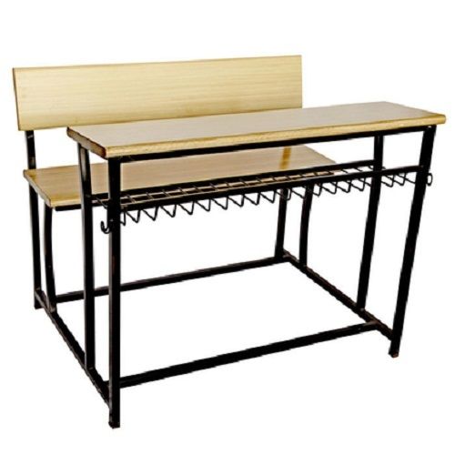 Brown And Black Classroom Desk Open Shelf