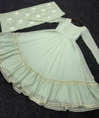 DESIGNER ETHENIC GEORGETTE  WITH DUPPTA GOWN