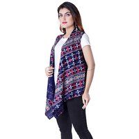 AC3001 Printed Sleeveless Ladies Shrug