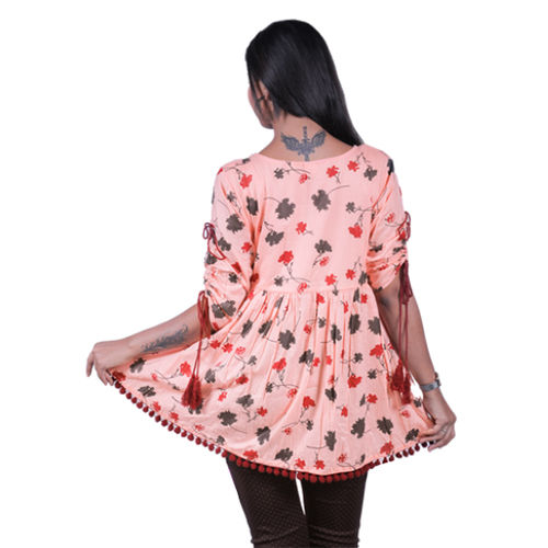 AC1007 Tunic Top In Floral Print