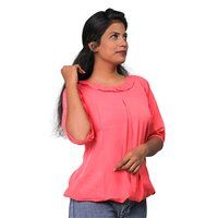 AC1008 Tunic Top In Solid Crepe