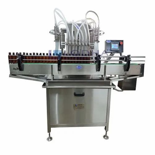 Semi Automatic Filling Machine - Stainless Steel, Silver Color | Heavy Duty Electric Drive, Automatic Packaging Line