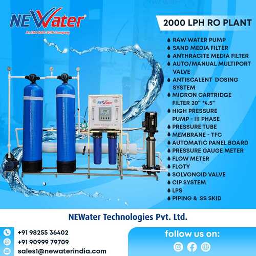 2000 Lph Ro Plant