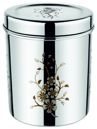 Stainless Steel Laser Print Dabba