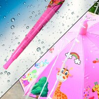 Umbrella With Handle and Lightweight Safety Round plastic cap(6247)