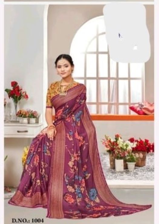 Printed Chiffon Sarees