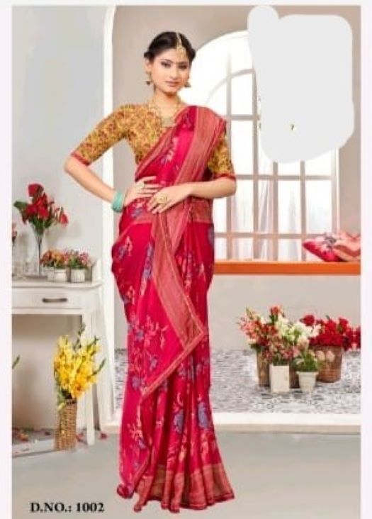 Printed Chiffon Sarees