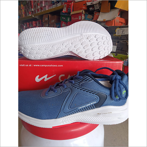 Campus Article Name Shoes - Mesh Fabric and PU Outsole, Blue Shade with Lace-Up Closure and Breathable Design