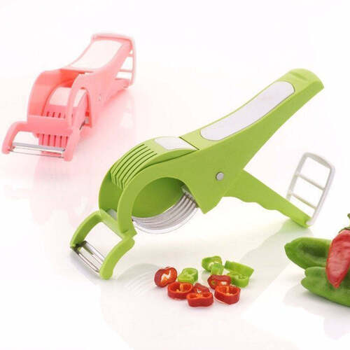 Multipurpose 2 in 1 Stainless Steel Vegetable Cutter/Peeler (2223)