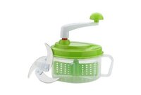 Kitchen Food Processor (chop N Churn) (0178) - Plastic, 16.5x16.5x12.5 Cm, Assorted Green Color | Versatile Chopping And Mixing Functionality