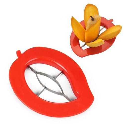 Deluxe Mango Cutter Chopper Slicer Machine (0179A) - Stainless Steel 16.5x14.5x2 cm Multi/Assorted Color | Efficient Mango Slicing and Chopping Solution