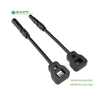 Mini Solar Panel Junction Box IP67 Waterproof With Mini Solar Cable Connectors For Solar Panel Connections