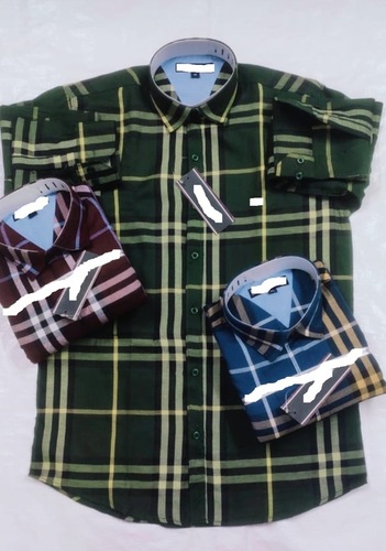 Men Cotton Checks Casual Shirt manufacturer