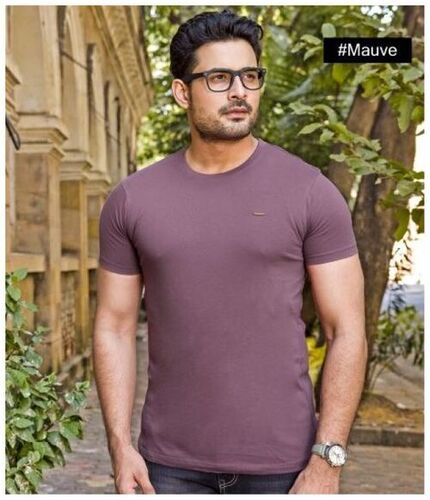 Mens plain round neck tshirt