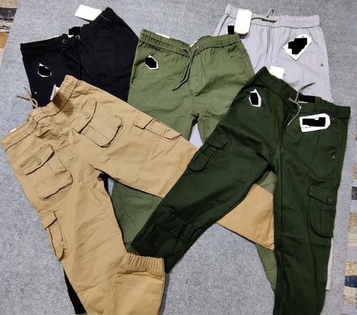 Men's cotton cargo joggers pant