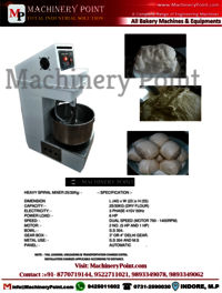 15 KG Spiral Mixer