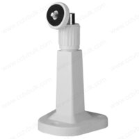 Cctv Camera Stand Bullet Plastic - Metal, Height 16cm, Base Length 7.5cm, Color: White | Versatile Mounting, Rotatable Top, 180â° Angle Adjustment, Supports 2kg