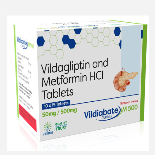 Vildiabate M 500 Ingredients: Metformin (500Mg)Sr