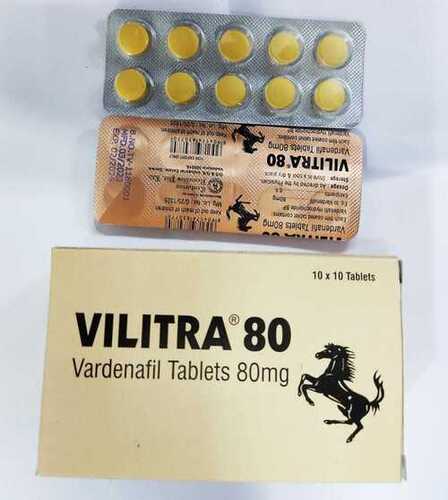 Vilitra 80Mg Tablet - Ingredients: Vardenafil (In The Form Of Vardenafil Hydrochloride)