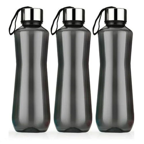 Multicolour 1 Ltr Crown Steel Cap Water Bottle