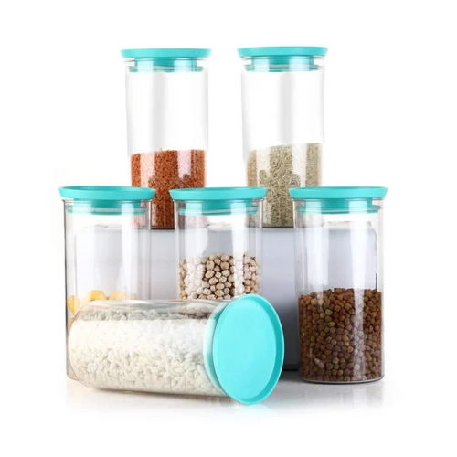 1400 ml Round Airtight Container Set for Kitchen