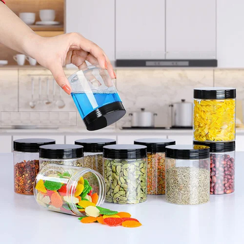 500ml Transparent Plastic Pet Jar