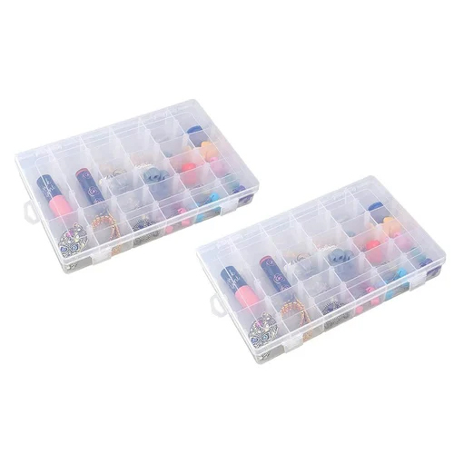 36 Grid Multipurpose Plastic Storage Box With Removable Dividers