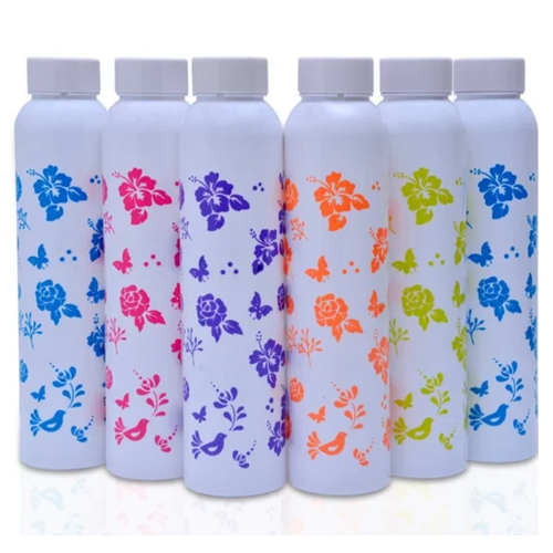 1 ltr Flower Print Fridge Water Bottle
